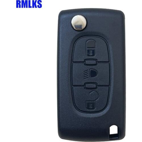 3 Buttons Flip Remote Car Key Case Cover Shell Fob Light For Citroen C2 C3 C4 C5 C6 C8 For PEUGEOT 207 406 307 308 408 107