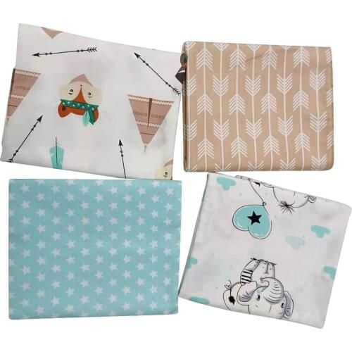 Cartoon Printed cotton twill Fabric Patchwork Tissue Cloth Of Handmade DIY Quilting Sewing Baby&Children Sheets Dress Material