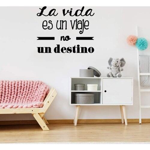 Spanish Inspirational Quote Wall sticker Decal Art Mural For Living Room Home Decor House Decor Nursery Décor Baby ru4083