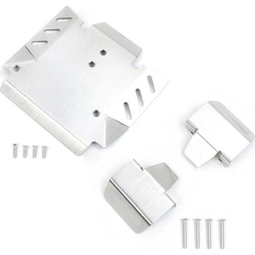 Anti-collision Guard Plate Kit Stainless Steel Chassis Armor for Axial 1/10 RBX10 Ryft RC Car Accessories