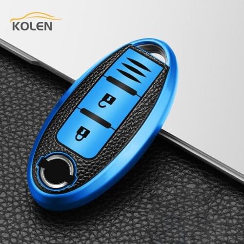 Leather TPU Car Smart Key Cover Case Shel Fob For Nissan Qashqai J10 J11 X-Trail T31 T32 Juke Tiida Altima Murano Rogue Infiniti