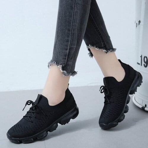 Women Casual Shoes Breathable Female Fashion Sneakers Large Size Increased Sport Shoes Woman Air Cushion Mesh Sneakers