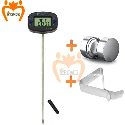 Kitchen Digital Meat Thermometer Water Milk Food Cooking BBQ Oven Temperature Gauges Sensor Meter Tool With Battery Hold