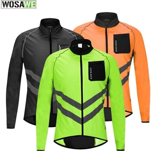 Thin Cycling Jacket Reflective Jersey Road MTB Bike Bicycle Waterproof Quick Dry Rain Coat Riding Fishing Running Windbreaker