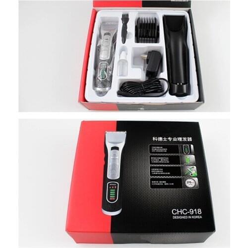 Hair Trimmer CHC-918 Electric Hair Clipper Can Speed Up Can Slow Down Ceramic Blade Sharp Black 100v-240v Fast Shipping