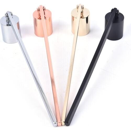Oil Lamp Dipper Extinguish Trimmer Cutter Put Off Rose Gold Black Silve Stainless Steel Candle Snuffer Flame Wick Tool