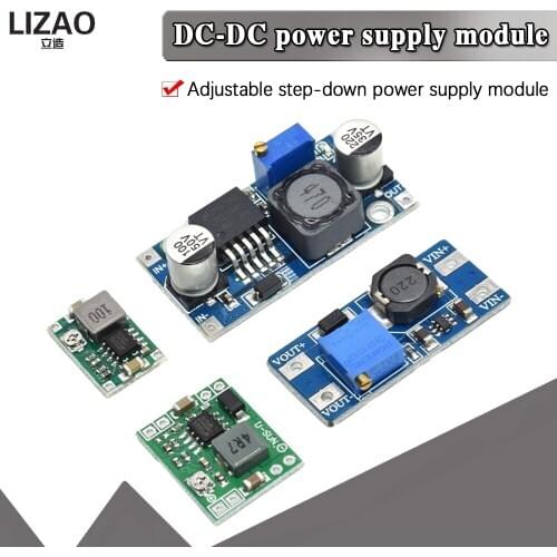 DC-DC Voltage stabilized power supply module Adjustable boost& buck voltage regulator module LM2596S-ADJ MT3608 MP1584EN