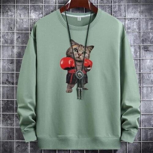 Round Neck Mens Hoodie Casual Long Sleeve Sweatshirt Hip-Hop Streetwear Mens hoodie sweatshirt