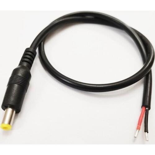 NCHTEK DC Power Charger 5.5x2.1mm 5.5*2.1 Male Plug 18AWG Cable For CCTV About 0.5M/Free Shipping/2PCS