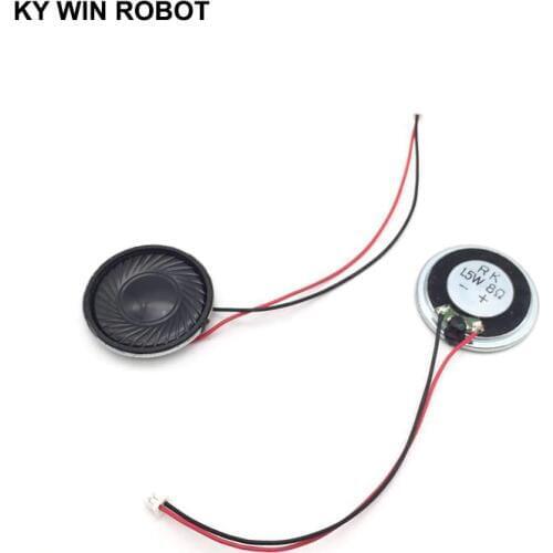 2pcs New Ultra-thin speaker 8 ohms 1.5 watt 1.5W 8R speaker Diameter 30MM 3CM thickness 5MM with 1.25mm terminal wire length 10C