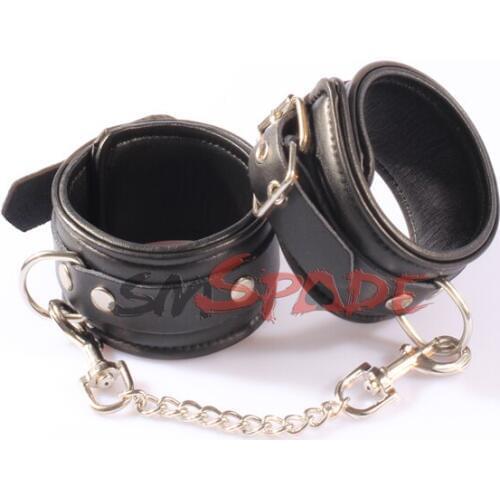 Genuine leather sex hand cuffs for couples sex game, leather restraints wrist cuffs adult sex toys for couples Drop shipping