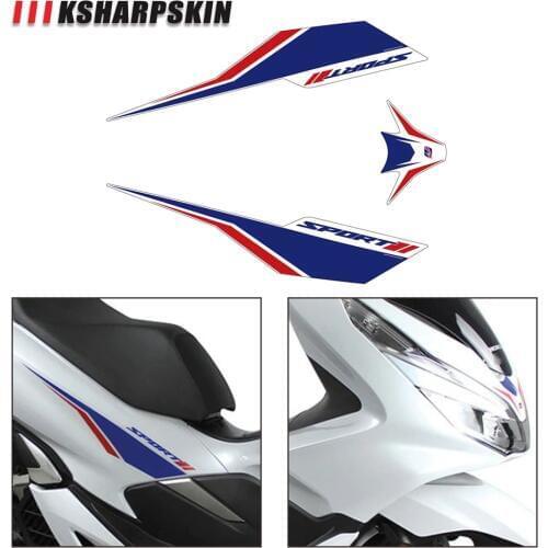 Motorcycle front sticker waterproof protection body reflective decal modified decorative film for Honda pcx 125 150