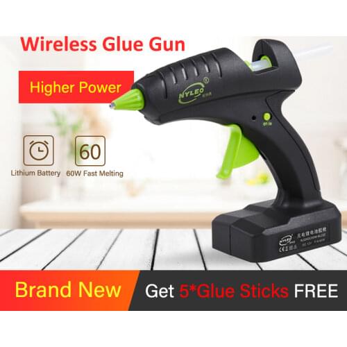 65W Cordless Hot Glue Gun Rechargeable Portable Tool Kit with 11MM Glue Sticks 12V lithium battery hot silicone Gun