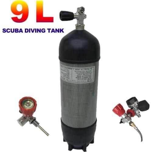 Acecare 9L CE Scuba Pcp 4500psi Carbon Fiber Air Tank Valve for Diving Cylinders 300bar Airforce Condor Pcp Air Rifle Air Gun