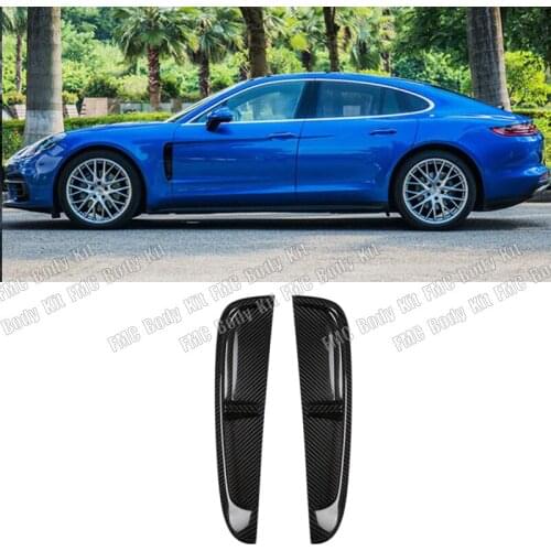 Fit for Porsche Panamera 971 Carbon fiber leaf plate side air vent sand plate air vent