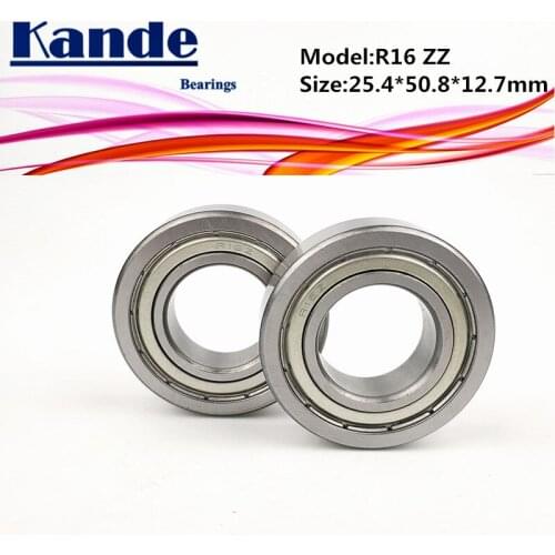 Kande Bearings R12 4pcs ABEC-1 R12ZZ 4pcs ABEC-5 R12 ZZ Inch Bearing 19.05*41.275*11.113mm inch bearing