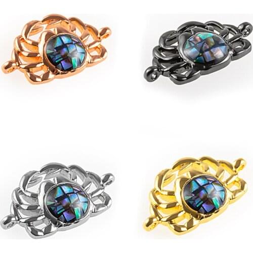 DIY Multi-Color and Versatile Accessories Flower-shaped Earrings Bracelet Connectors Making Luxury Jewelry Accessories