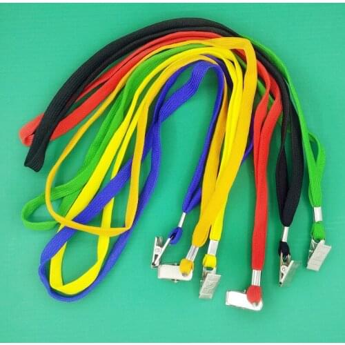 50pcs/lot Neck Strap Lanyards for keys ID Card Gym Mobile Phone Straps USB badge holder DIY Hang Rope tubular Lanyard wholesale