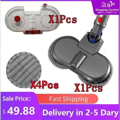 For Dyson Vacuum Cleaner V7 V8 V10 V11 Mop Head Brush Replacement Parts 4Cleaning Cloth Electric Mopping Vacuum Brush Water Tank