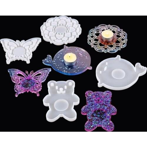 Silicone Mold Cute Candle Holder Mold Coaster Candle Pad DIY Special Craft Supplies for Table Home Decoration Best Gifts HY