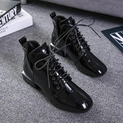 High-grade Large Size Shoes Winter Warm Martin Boots Women British Wind Short Boots Shoes Woman Genuine Leather Boots Women 287