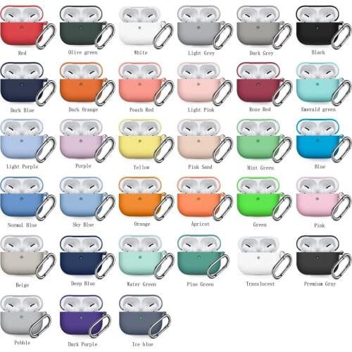 Liquid soft silicone integrated protective cover for Airpods Pro Case Suitable for airpods 3 wireless bluetooth protective cover