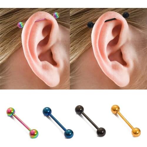 1PCS Medical Titanium Steel Stud Earring Small Ball Screws Small Earrings Male Ear Bone Nail Lip Piercing Body Jewelry