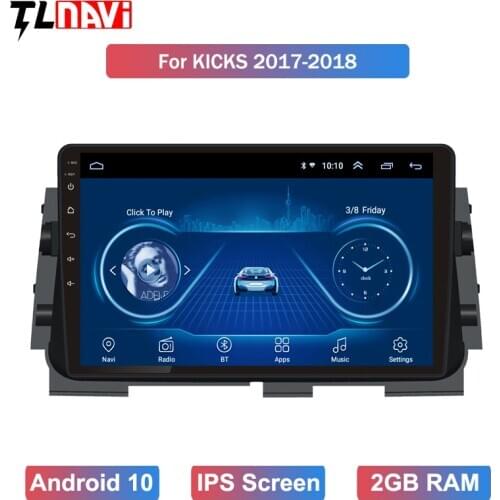 10.1 inch Android 10 car dvd gps navigation For 1Nissan kicks 2017-2018 multimedia radio dvd system