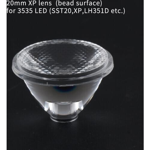 10/15/20/25/30/38/45/60/85 degree 20MM TIR lens ,bead surface, for 3535 LED (xp,sst20,LH351D,etc)
