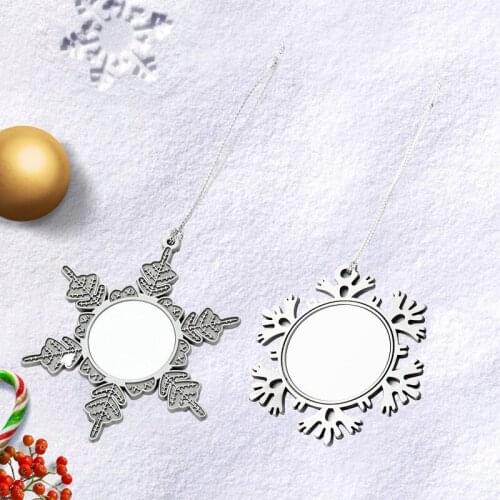 10pcs Sublimation Blank Snowflakes Ornaments Home Decoration DIY Gift Craft Christmas Tree Party Decorations