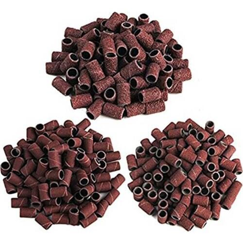 100pc Sanding Bands Nail Machine Nail Drill Bits Nail Art Sanding Bands UV Gel Acrylic Polish Remover Files Pedicure Tool Set