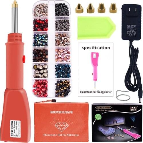 Upgrade Hotfix Applicator Automatically Pick Up AAAAA High Quality Rhinestone Hot Fix Rhinestone Setter Wand Tool Kit B04069