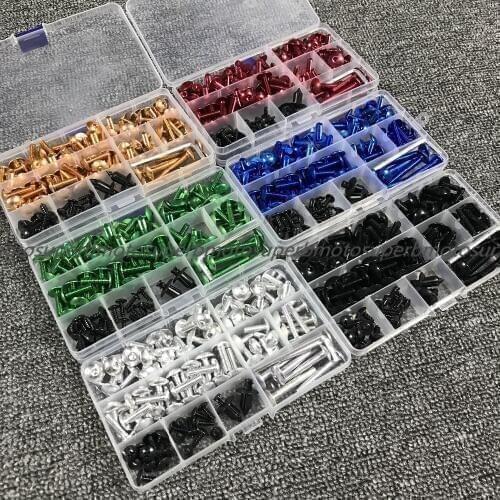 For ZX-6R ZX-10R ZX-12R ZZR1400 Z750 Z750S Z1000 Z1000SX Kawasaki Fairing Bolts kit Fastener Clips Screws