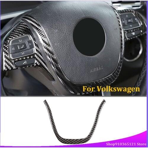 For Volkswagen Touareg 2011-2018 Steering Wheel U-Shaped Frame Real Carbon Fiber (Soft) Car Interior Modification
