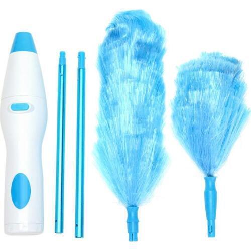 Electric Spin Duster Feather Duster Brush Adjustable Dust Brush Vacuum Cleaner Blinds Furniture Window Bookshelf Cleaning T