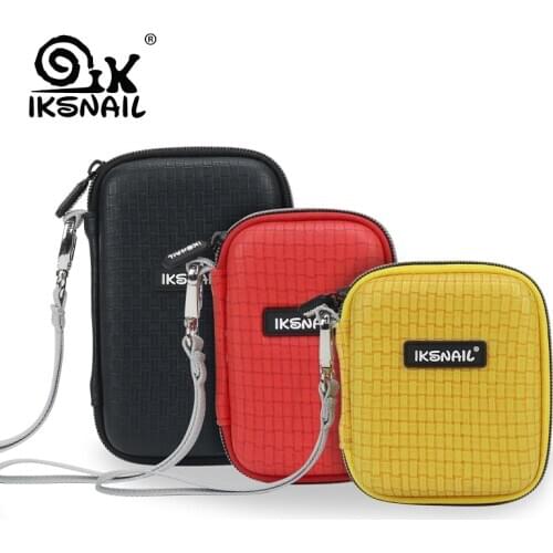 IKSNAIL Shockproof Hard Drive Carrying Earphone Case Pouch Bags For 3 Size Portable External HDD Power Bank Cable Accessories