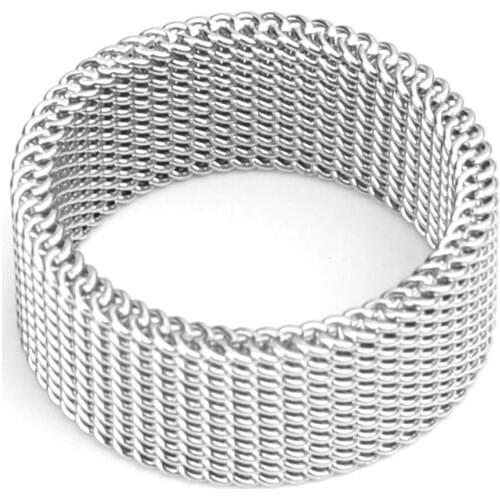 New Fashion Men Rings 304 Stainless Steel Silver Color Circle Ring for Men Boyfriend Jewelry Creativity Gifts , 1 Piece