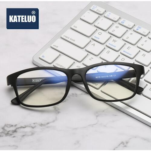 KATELUO 2020 TR90 Computer Goggles Anti Blue Light Laser Ray Fatigue Radiation-resistant Glasses Eyeglasses Frame Eyewear 9219
