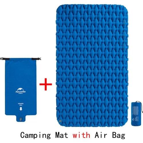 Lightweight Moisture-proof Air Mattress Nylon TPU Sleeping Pad Inflatable Mattress Camping Mat For 2Person NH19Z055-P Naturehik
