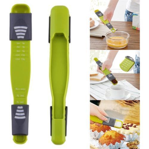 Measure Cup Double End Eight Stalls Adjustable Scale Baking Scale Measuring Spoon Kitchen Tool Accessories