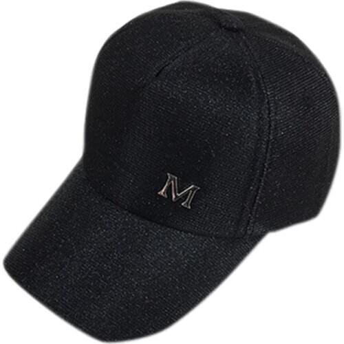 Men And Women Embroidery M Baseball Caps Fashion Solid Color Gradient Cap Summer Outdoor Sports Sun Hat