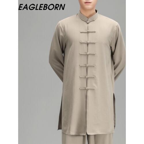 Men Tang Suit Tai Chi Uniform Chinese Dress Set for Women Goden Dragon Suit for Men Tai Chi Costume Traditional Clothing for Men