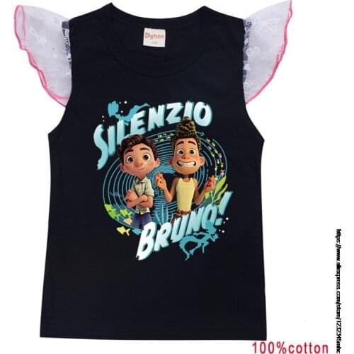 New Summer Kids Cute Cartoon T Shirts Boys Girls Luca Print Tshirts Children Anime T-shirts Short Sleeve Tops Clothes Toddler