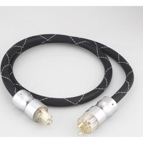 New Audiocrast 10AWG Power Cable Cord P101 Schuko Mains Power Cord Audiophile HIFI EU Gold Plated Plug