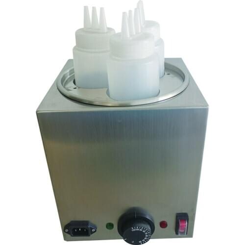 Baking Equipment 110V/220V commercial nacho cheese sauce warmer machine with three plastic bottles for sale