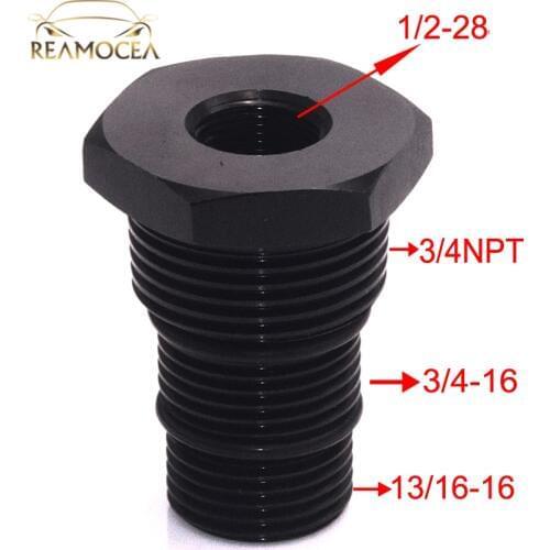 Reamocea XL-AD08-CK Automotive Threaded Oil Filter Adapter 1/2-28 to 3/4-16&13/16-16 & 3/4NPT For STP S3600 FRAM PH33600 PSL3000