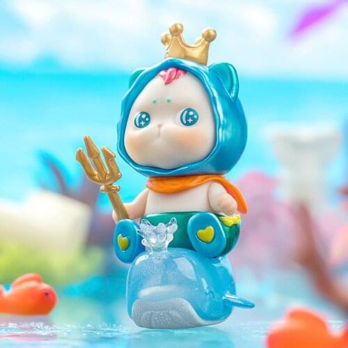Happy Cat God Blind Box Toys Guess Bag Caja Ciega Figuines Blind Bag Toys Figures Kawaii Desktop Model for Girls Birthday Gift