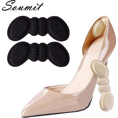 Soumit High Heels Insoles for Women Shoes Heel Liner Grips Protector Feet Heel Pain Care Shoe Sticker Insert Foot Cushion Pads