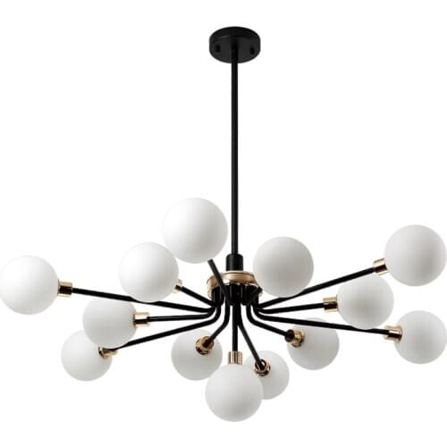 Modern branch Chandelier Indoor Lighting for Home Glass Ball Shade Hanging Lamp Nordic Design Living room Kitchen Lamp110V/220V