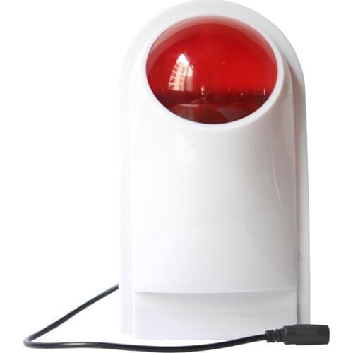 DC12V Waterproof Outdoor Siren 20 Zone Wireless Alarm Detector Strobe With Remote Controller